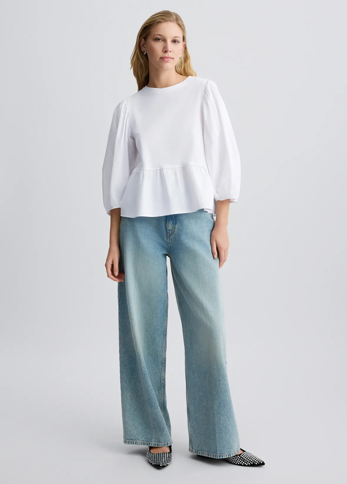 Blusa in popeline