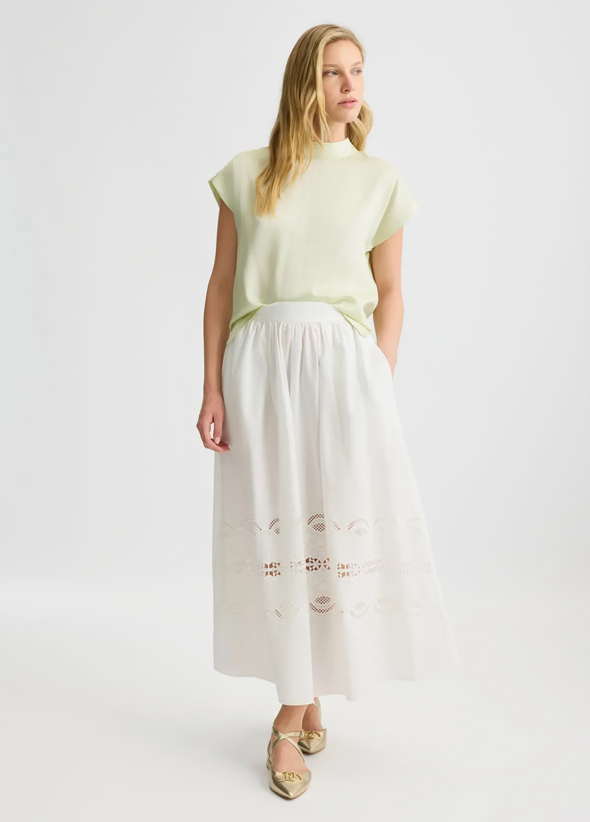 Blusa in twill