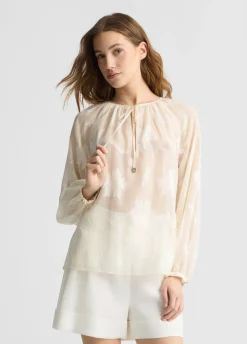 Blusa lurex® floreale