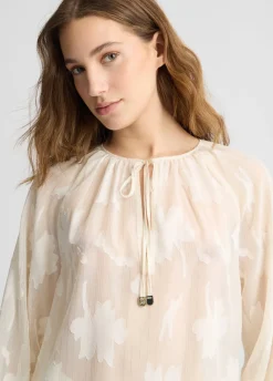Blusa lurex® floreale