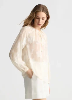 Blusa lurex® floreale