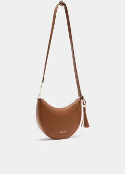 Borsa a spalla media con charm