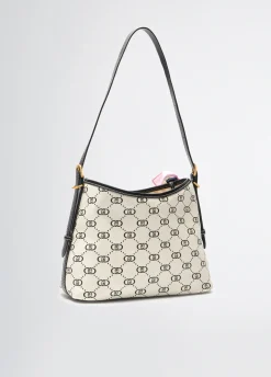 Borsa a spalla media con foulard