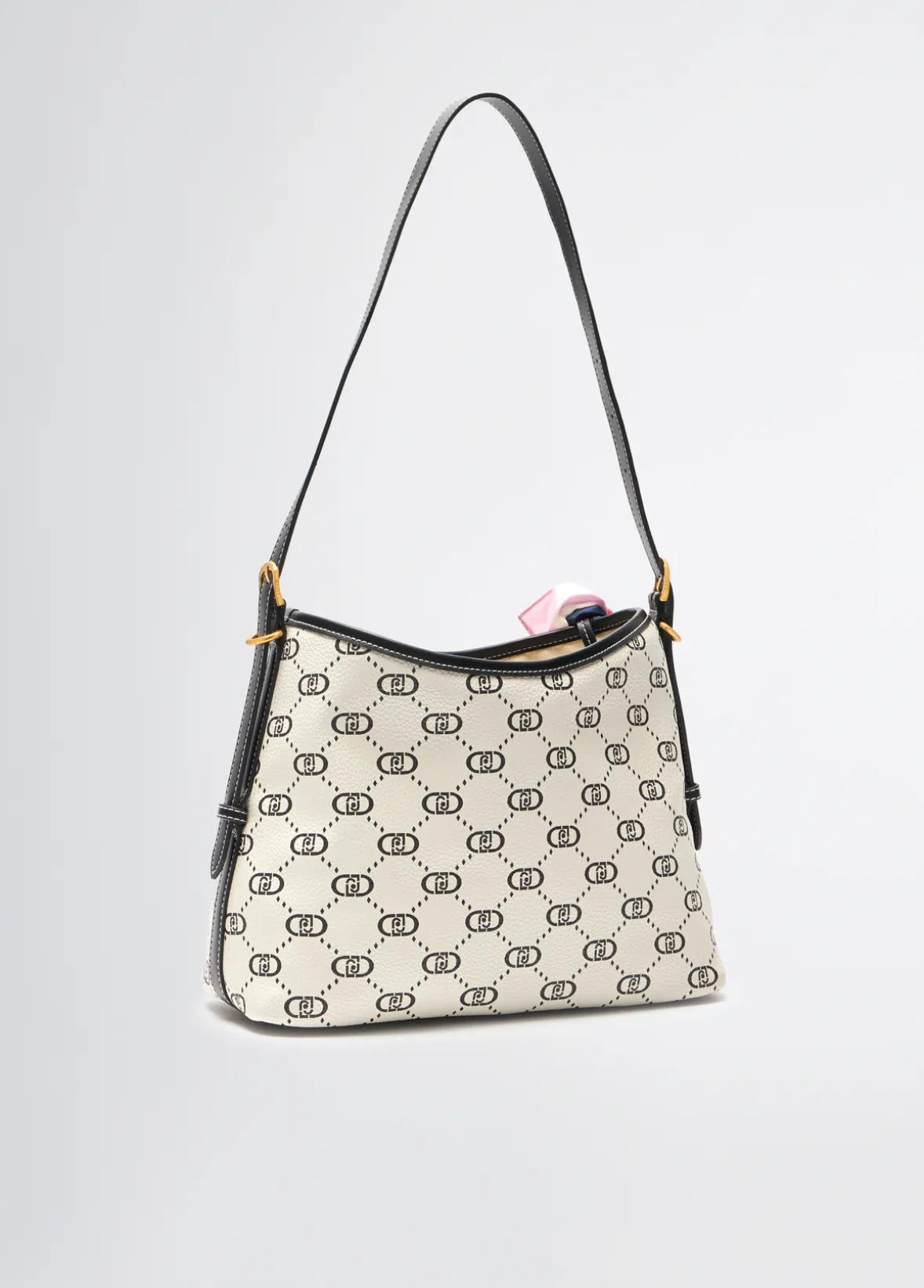 Borsa a spalla media con foulard