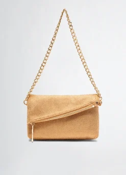 Borsa a spalla piccola con strass