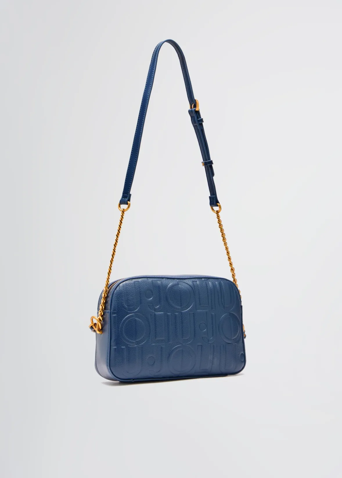 Borsa a tracolla media con catena decorativa