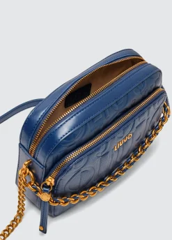 Borsa a tracolla media con catena decorativa
