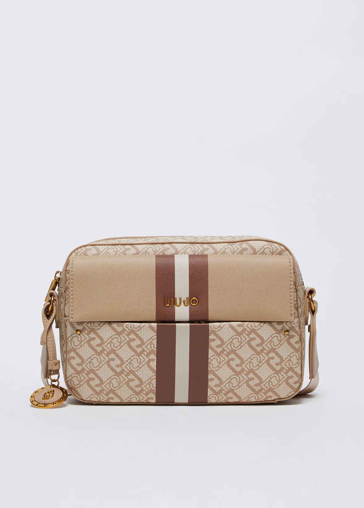 Borsa a tracolla media con charm
