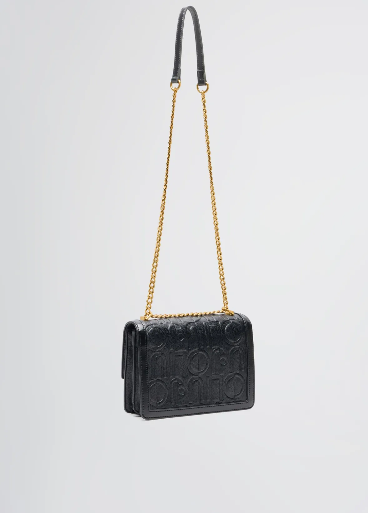 Borsa a tracolla media con logo