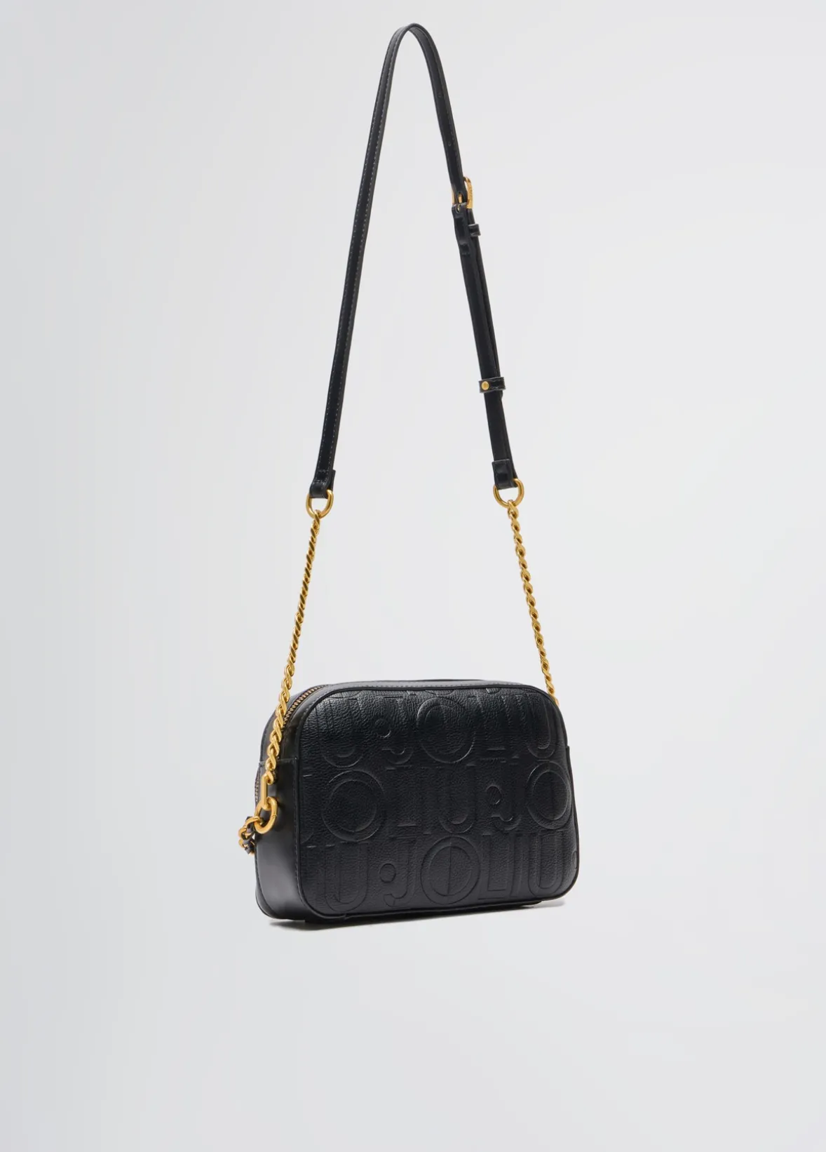 Borsa a tracolla media con catena decorativa