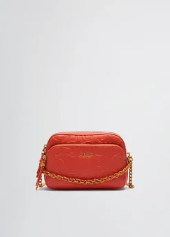 Borsa a tracolla media con catena decorativa