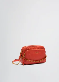 Borsa a tracolla media con catena decorativa