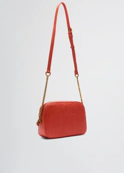 Borsa a tracolla media con catena decorativa