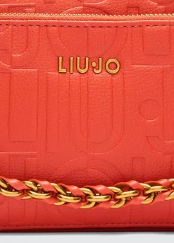 Borsa a tracolla media con catena decorativa