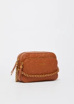 Borsa a tracolla media con catena decorativa