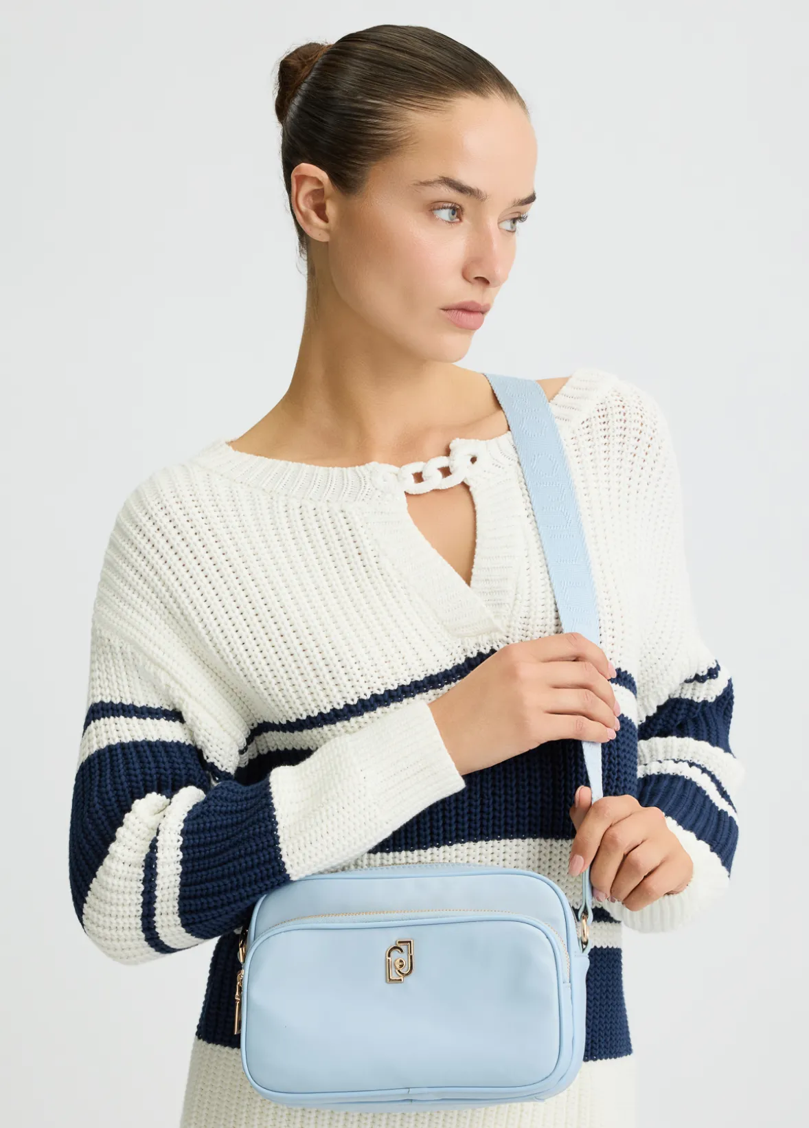 Borsa a tracolla media in nylon