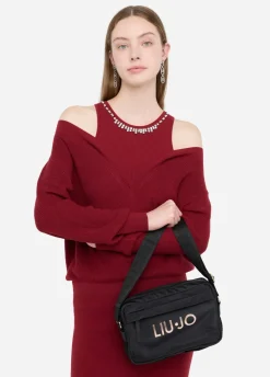 Borsa a tracolla media in nylon