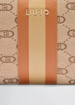Borsa a tracolla media jacquard