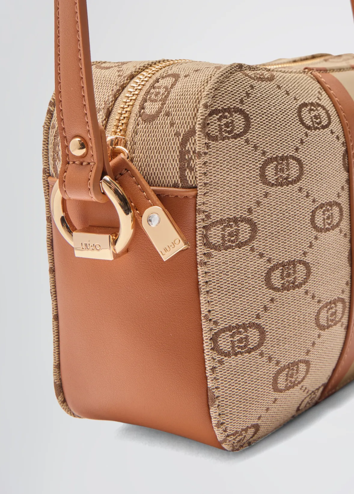 Borsa a tracolla media jacquard