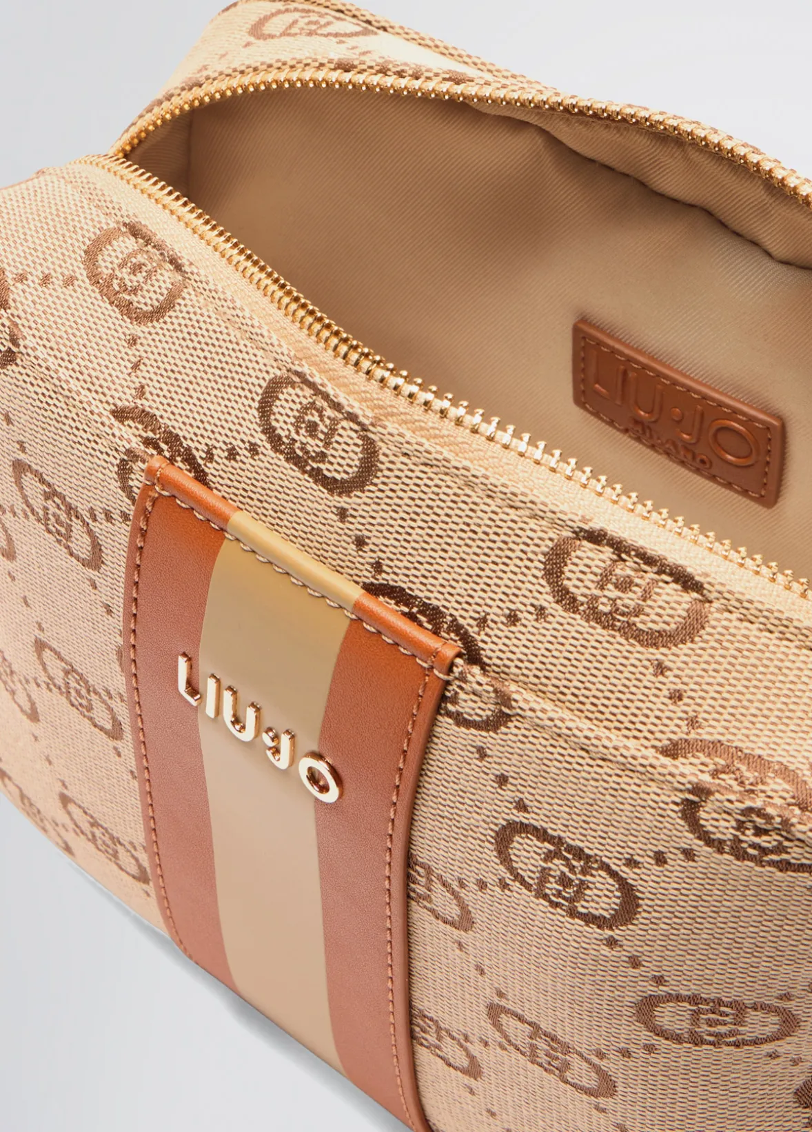 Borsa a tracolla media jacquard