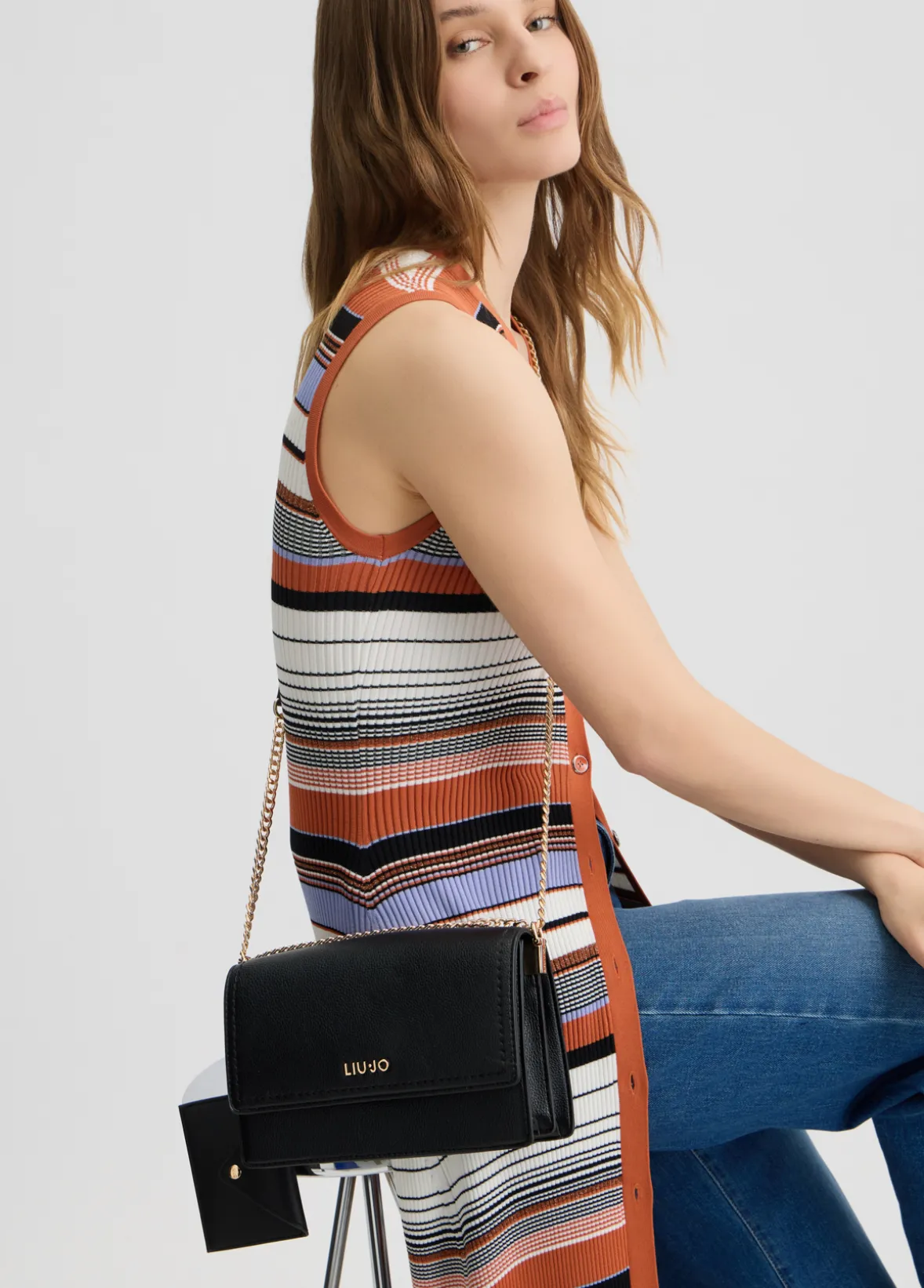 Borsa a tracolla piccola con pochette