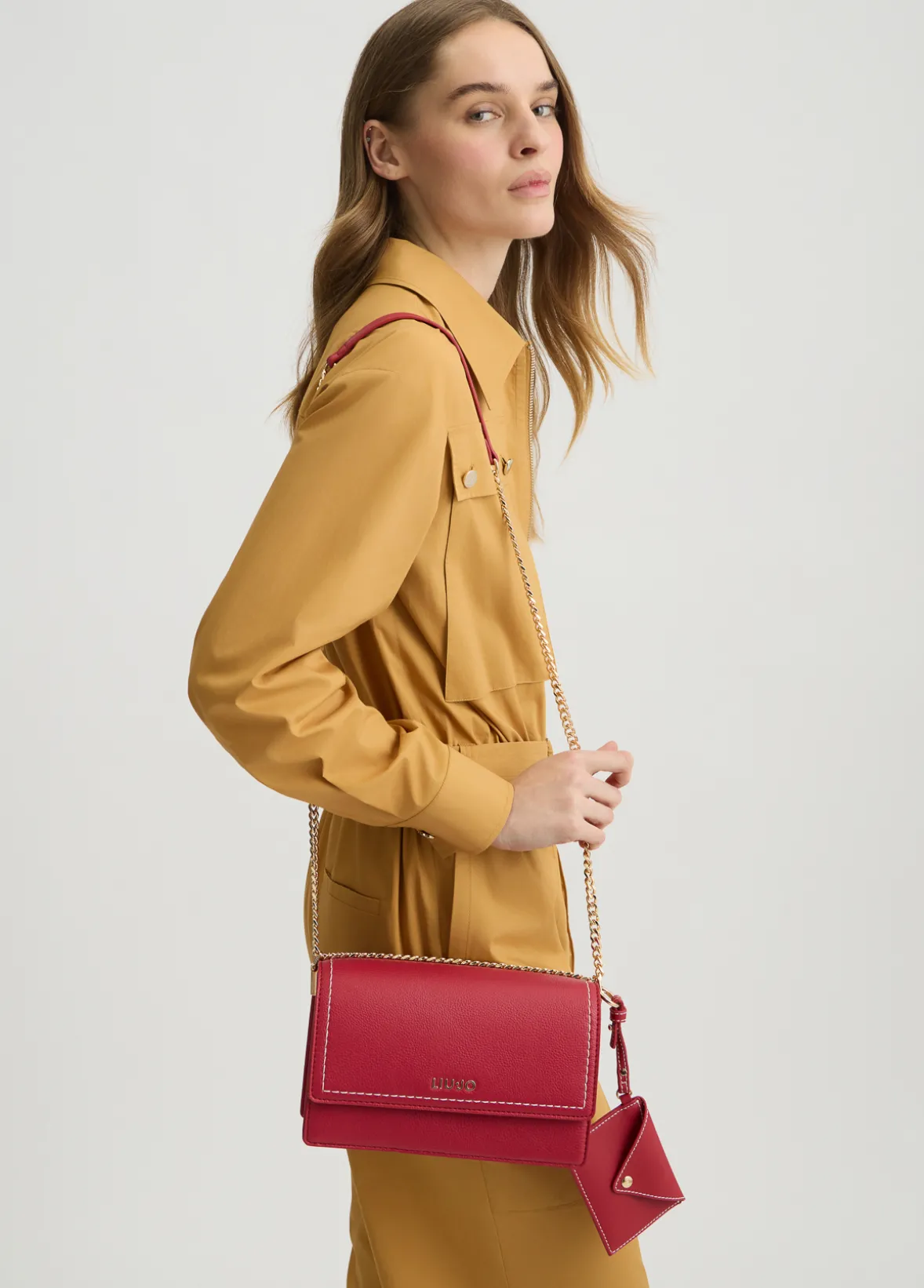 Borsa a tracolla piccola con pochette