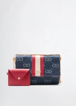 Borsa a tracolla piccola jacquard