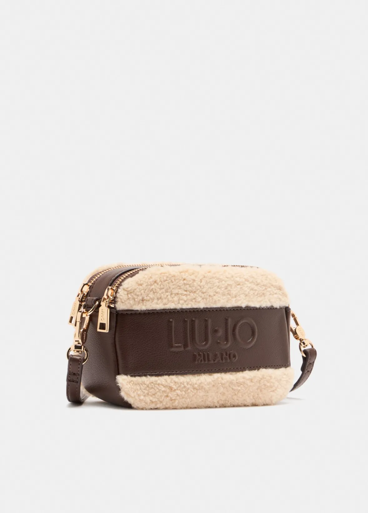 Borsa a tracolla piccola in teddy
