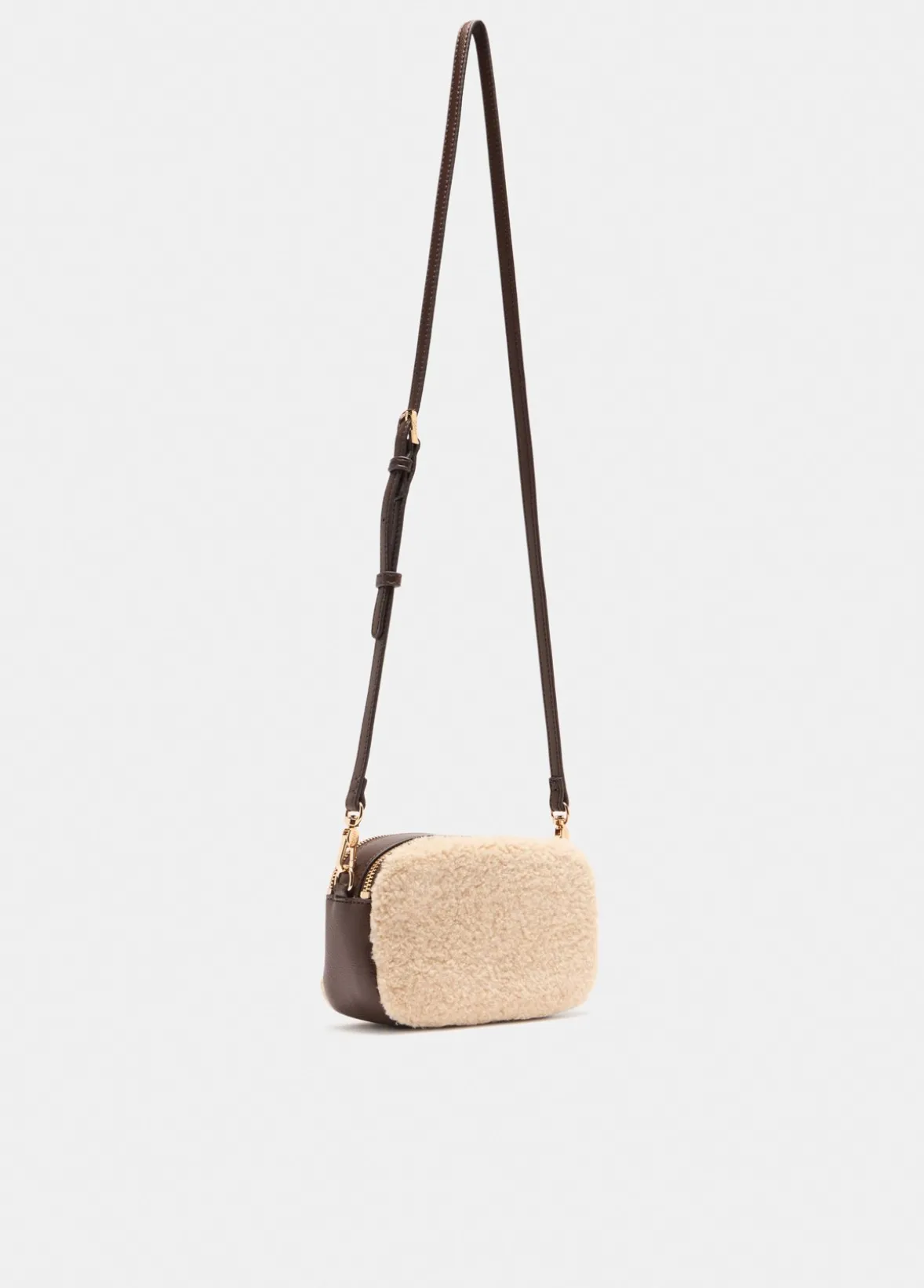 Borsa a tracolla piccola in teddy