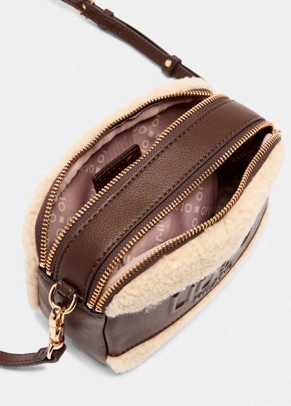 Borsa a tracolla piccola in teddy