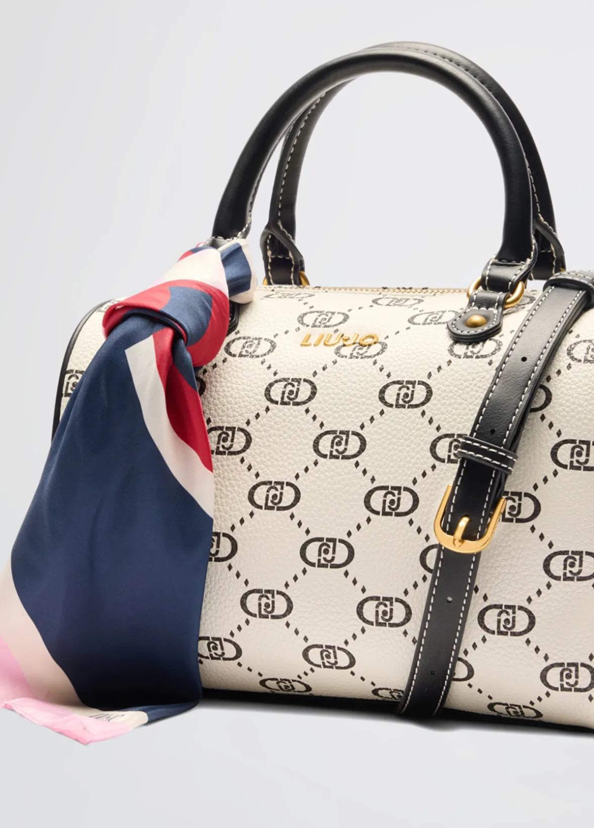 Borsa bowling media con foulard
