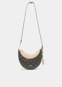 Borsa hobo media con logo