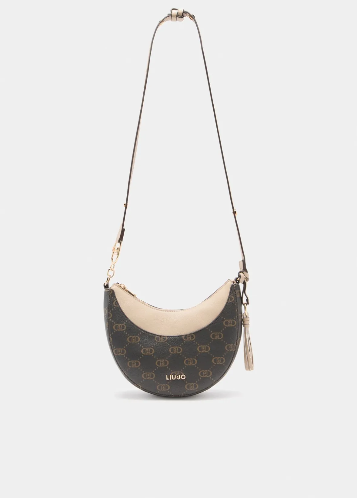 Borsa hobo media con logo