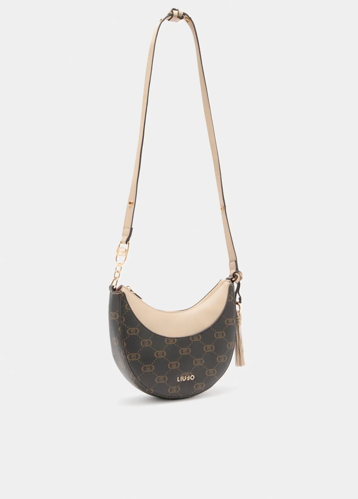 Borsa hobo media con logo