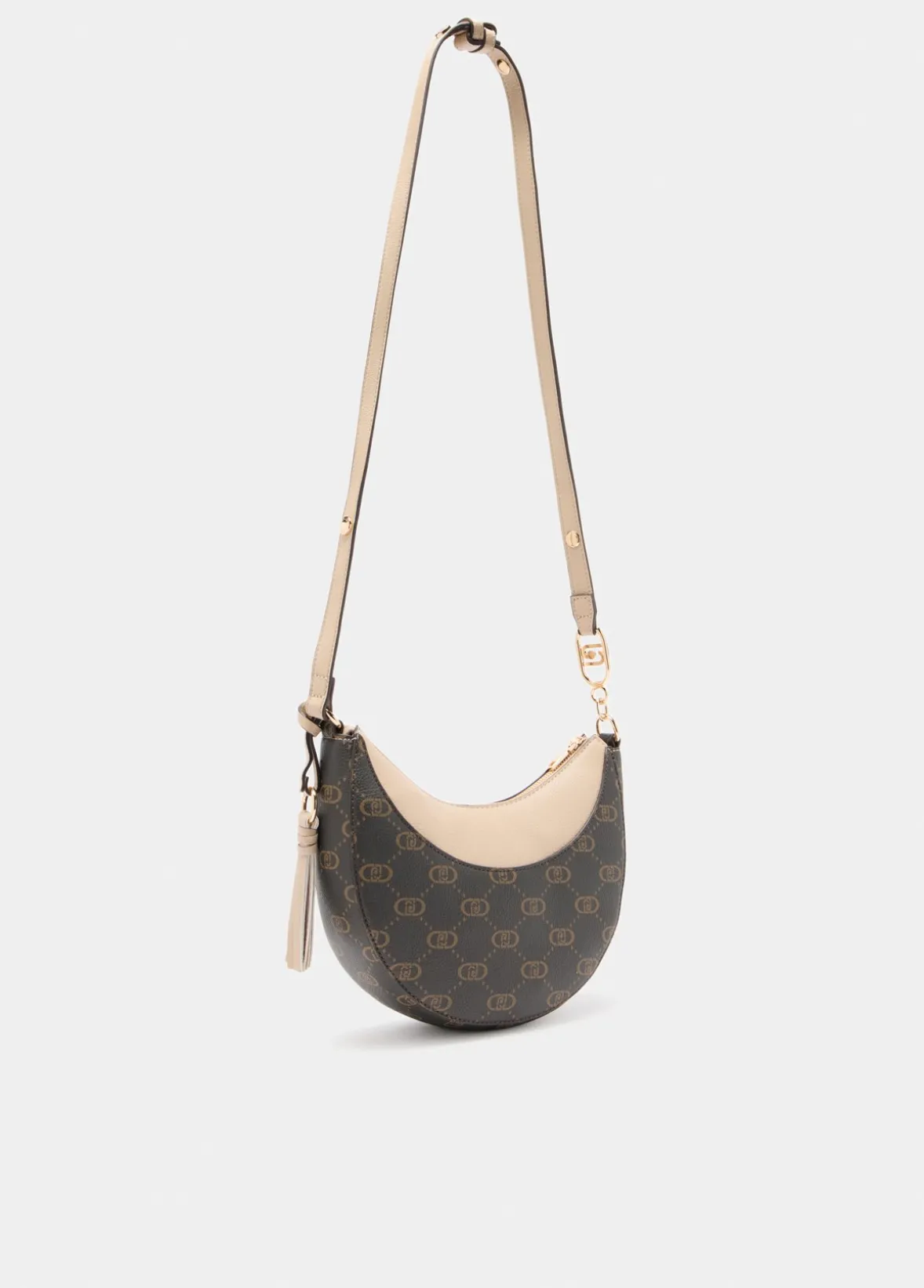 Borsa hobo media con logo