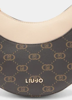 Borsa hobo media con logo
