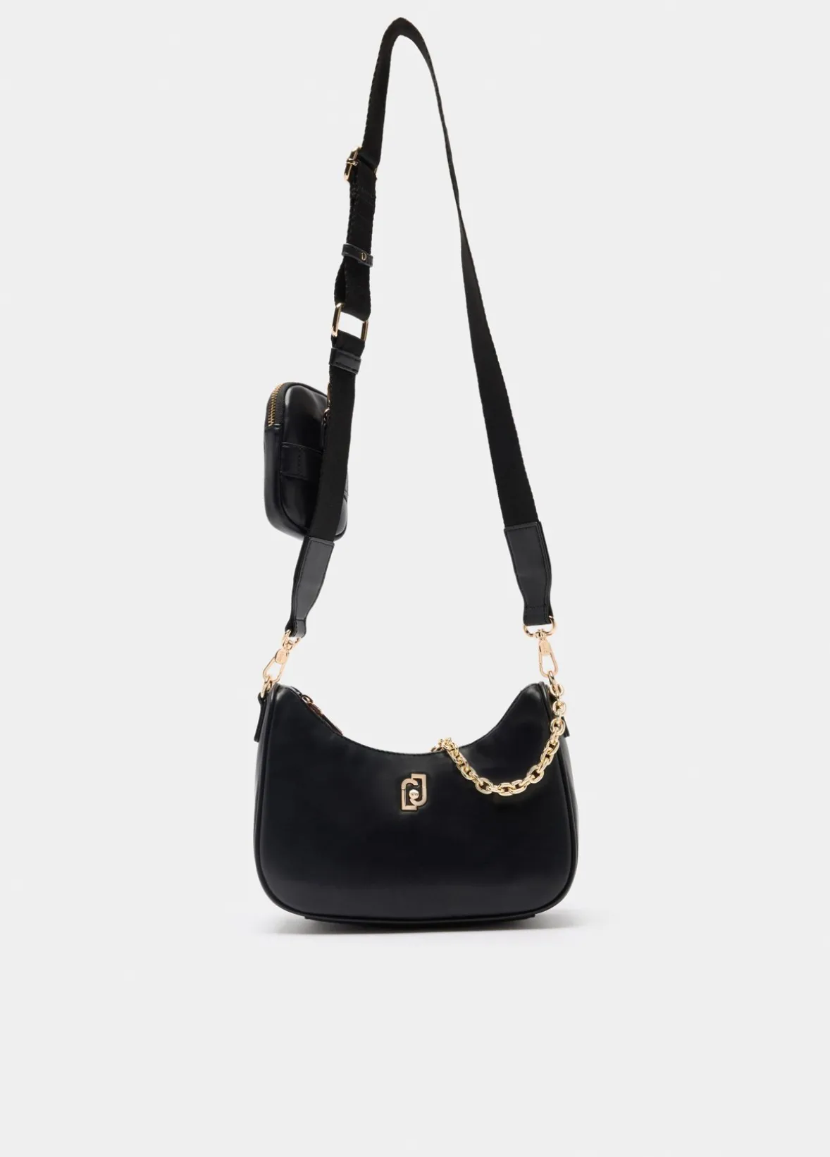 Borsa hobo piccola con catena