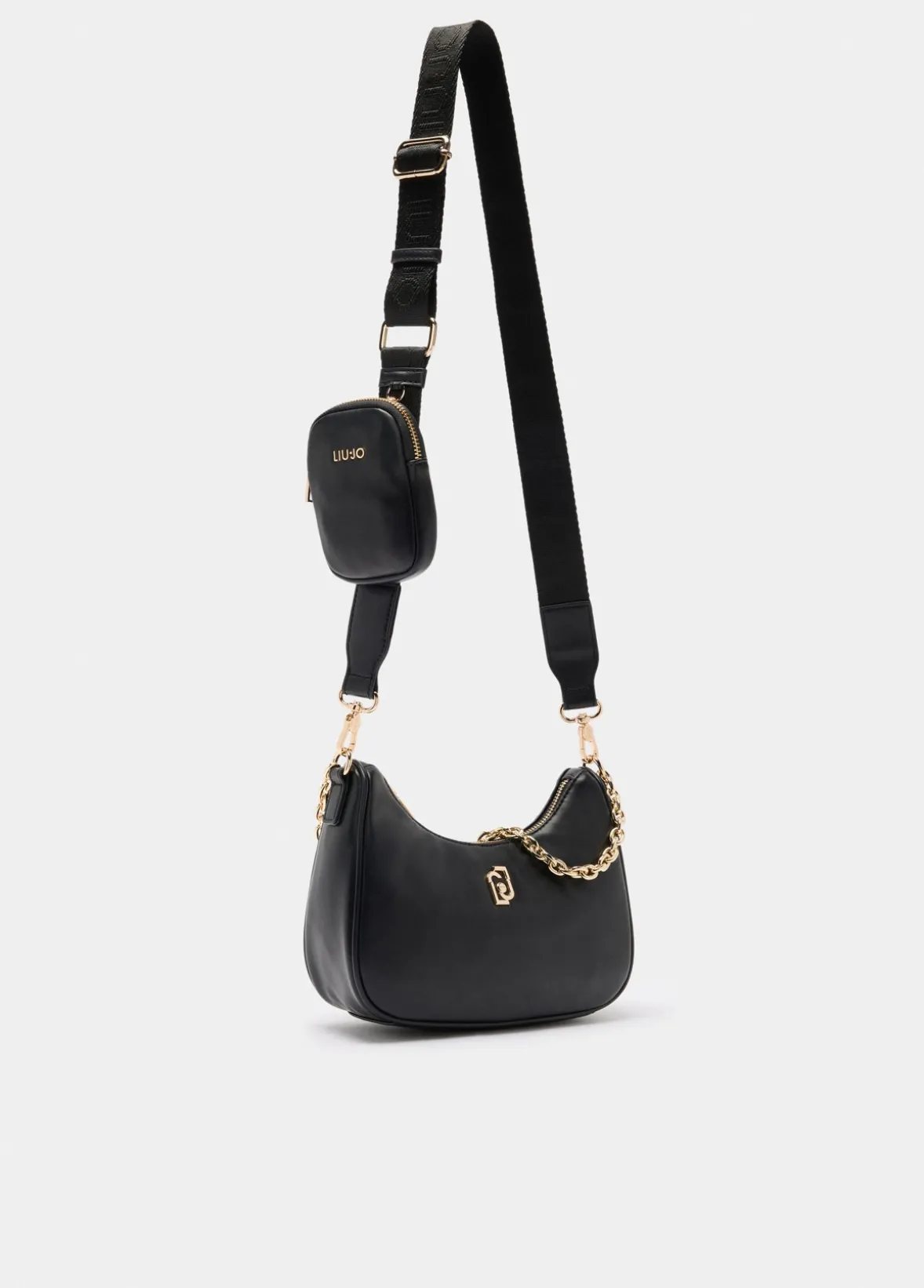 Borsa hobo piccola con catena