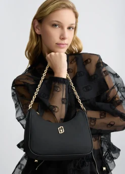 Borsa hobo piccola con charm