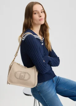 Borsa hobo piccola con charm