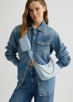 Borsa hobo piccola con charm