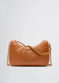 Borsa hobo piccola con logo