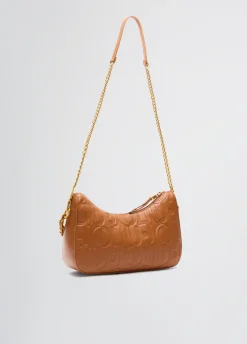 Borsa hobo piccola con logo