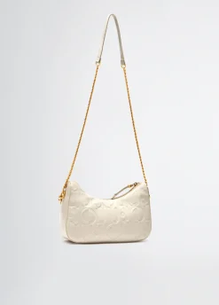 Borsa hobo piccola con logo