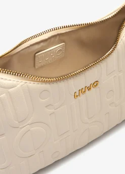Borsa hobo piccola con logo