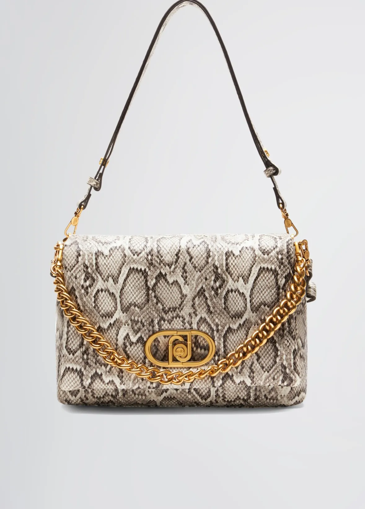 Borsa LaPuffy grande pitonata