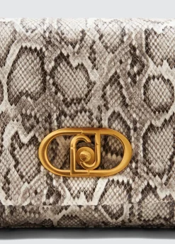Borsa LaPuffy grande pitonata