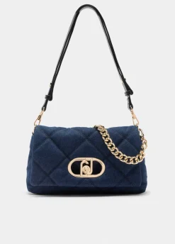 Borsa LaPuffy media in denim