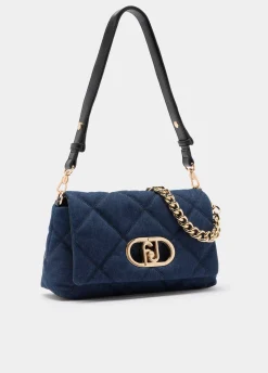 Borsa LaPuffy media in denim