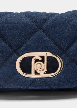 Borsa LaPuffy media in denim